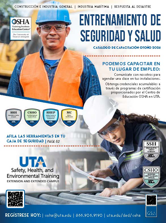 Safety & Health Spanish Catalog cover